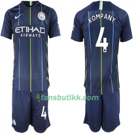 Fotballdrakt Manchester City Kompany 4 Barn Bortetrøye 2018-2019 Kortermet